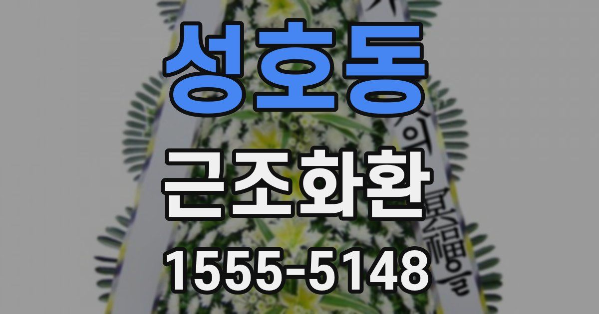 성호동 근조화환