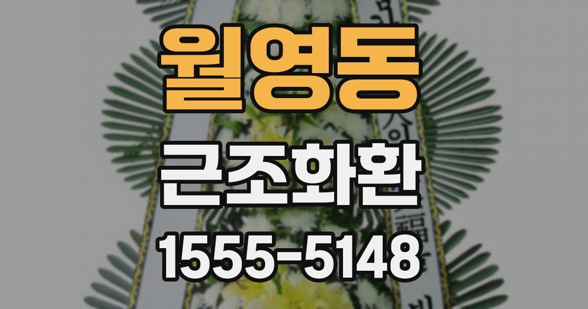 월영동 근조화환