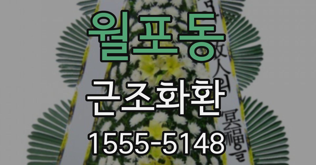월포동 근조화환