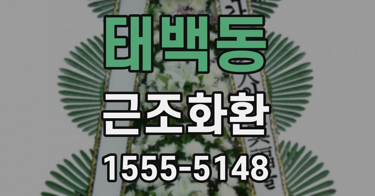 태백동 근조화환