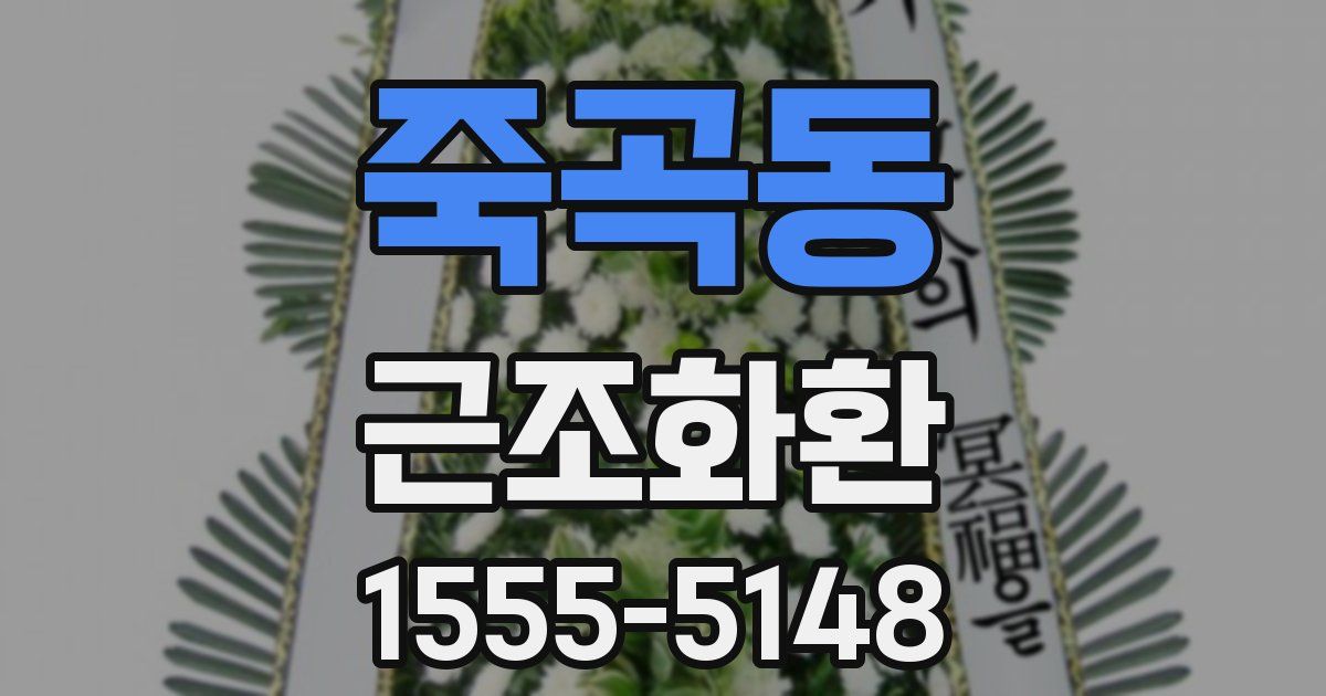 죽곡동 근조화환