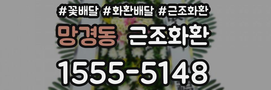 망경동 근조화환