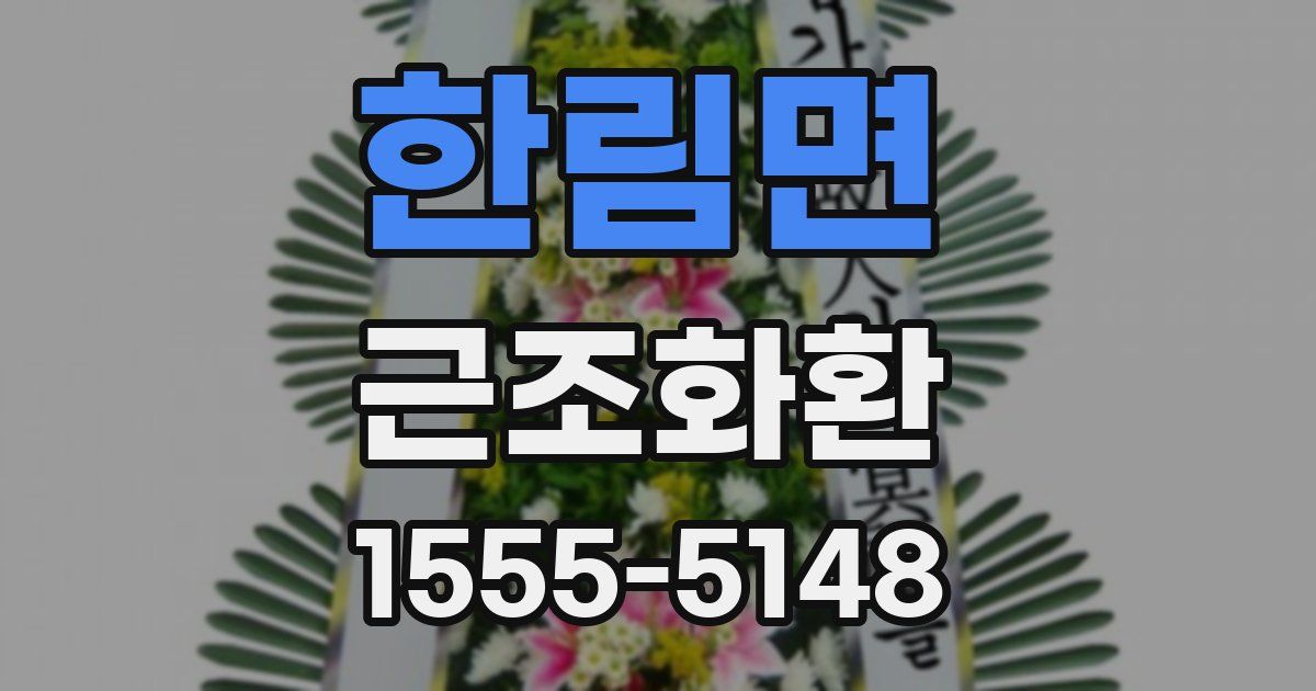 한림면 근조화환