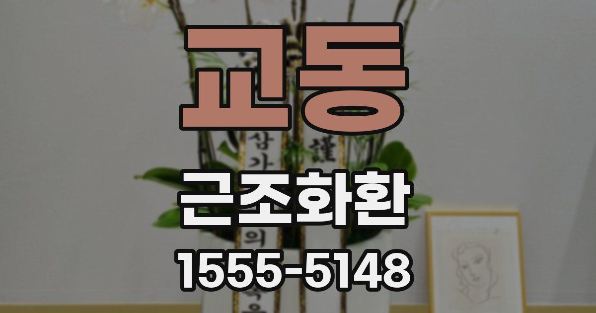 교동 근조화환