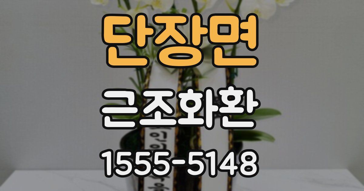 단장면 근조화환