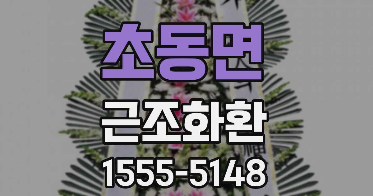 초동면 근조화환