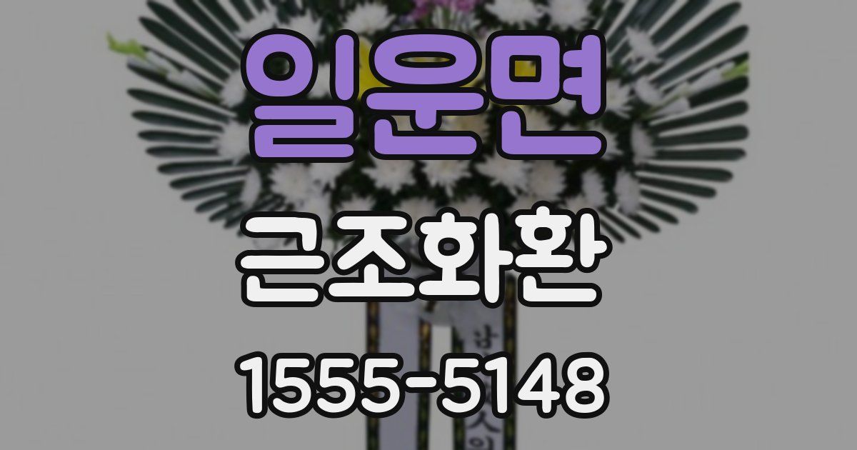 일운면 근조화환