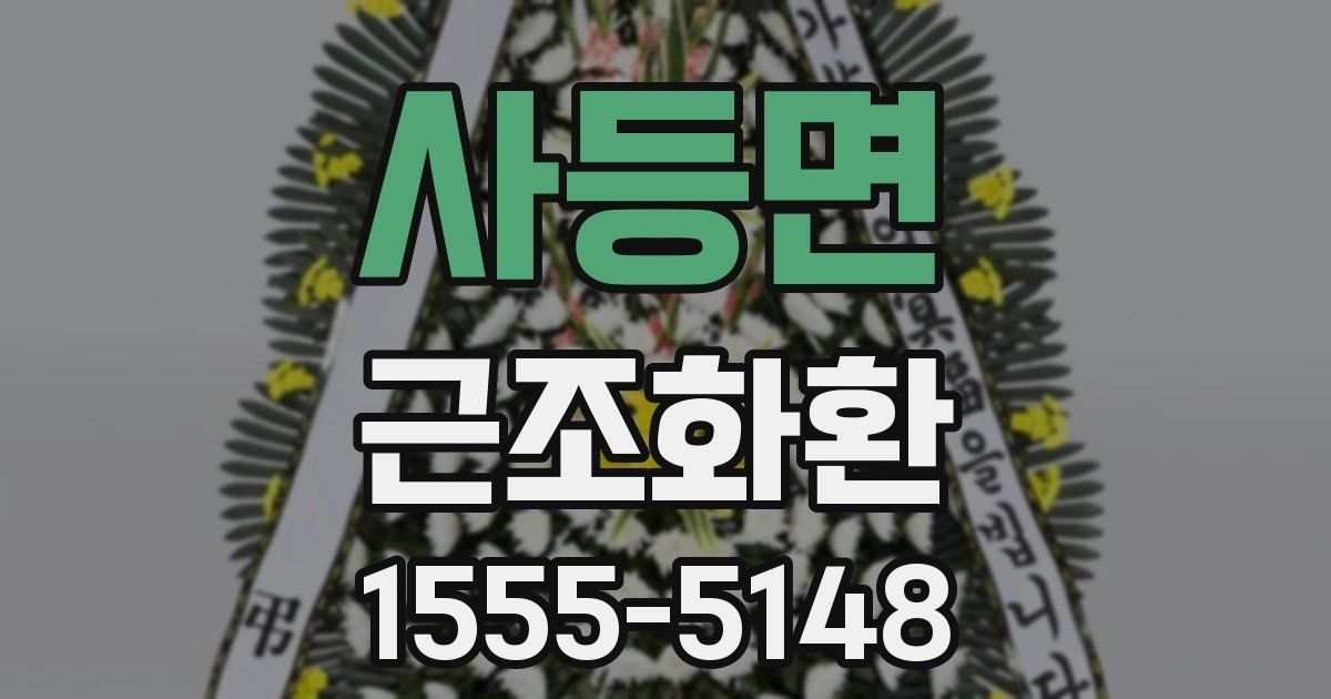 사등면 근조화환