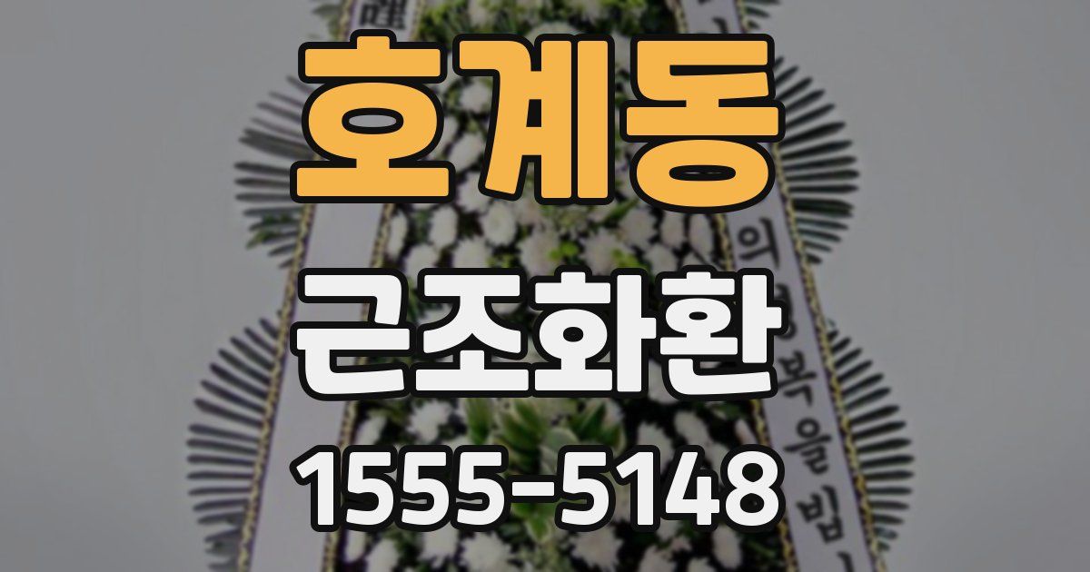 호계동 근조화환
