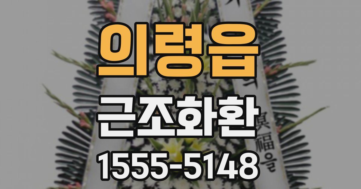 의령읍 근조화환