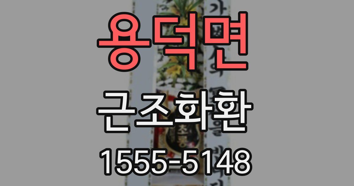 용덕면 근조화환