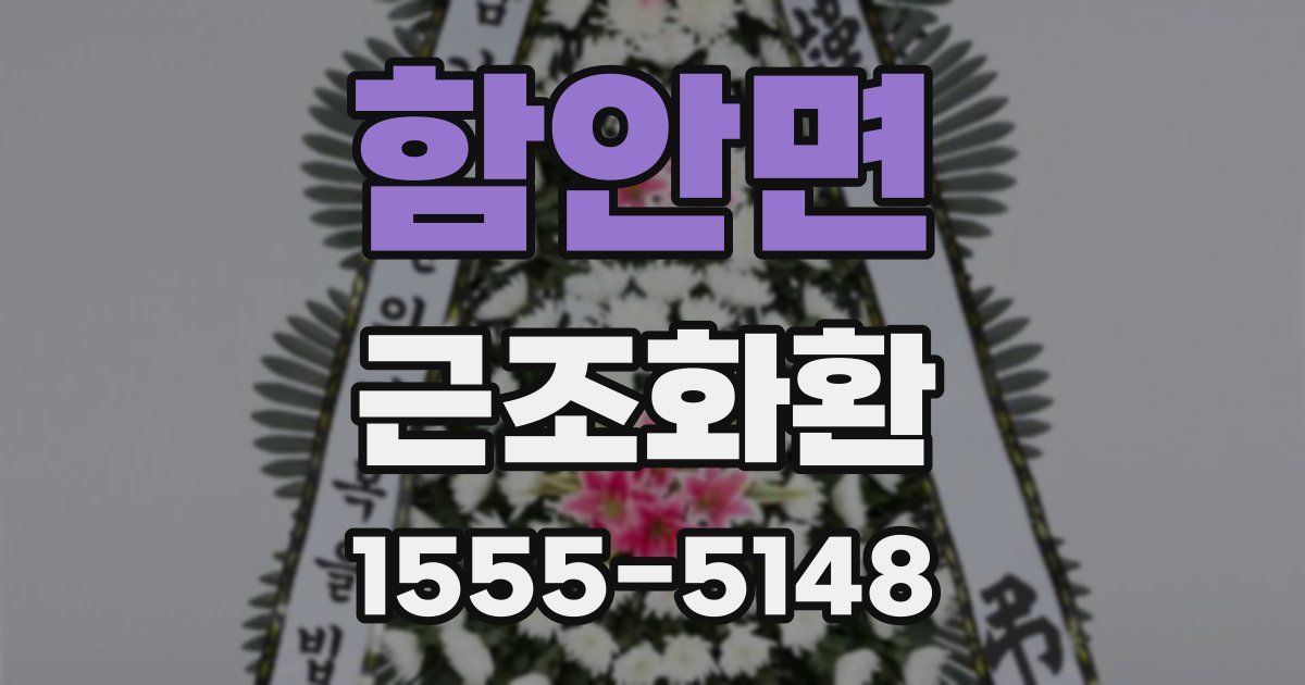 함안면 근조화환