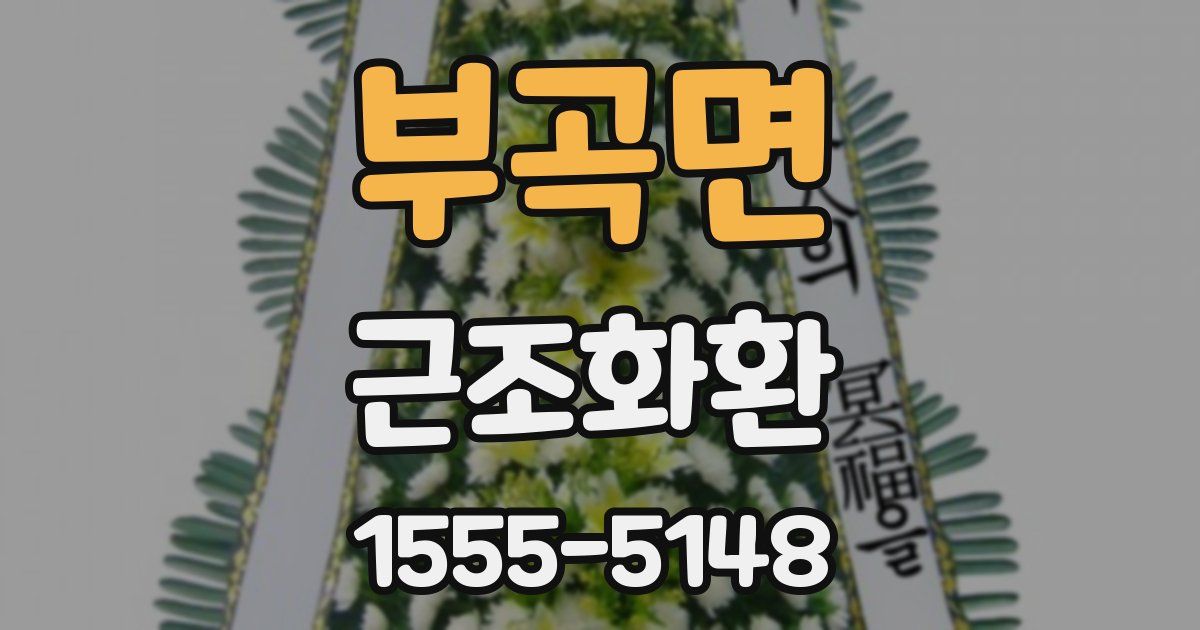 부곡면 근조화환