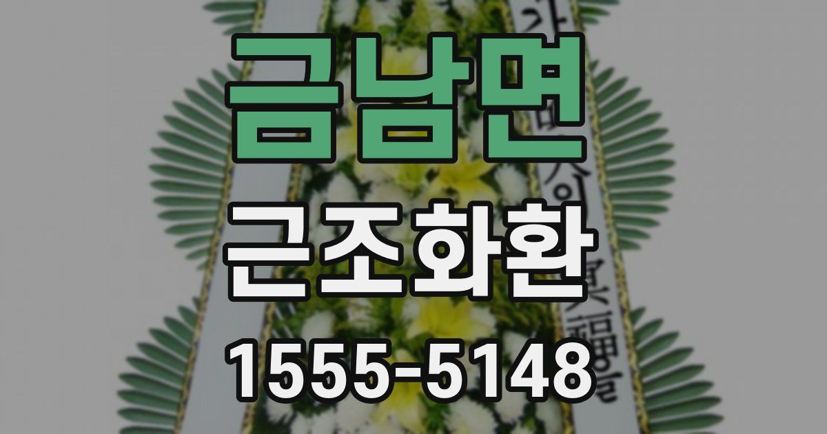 금남면 근조화환