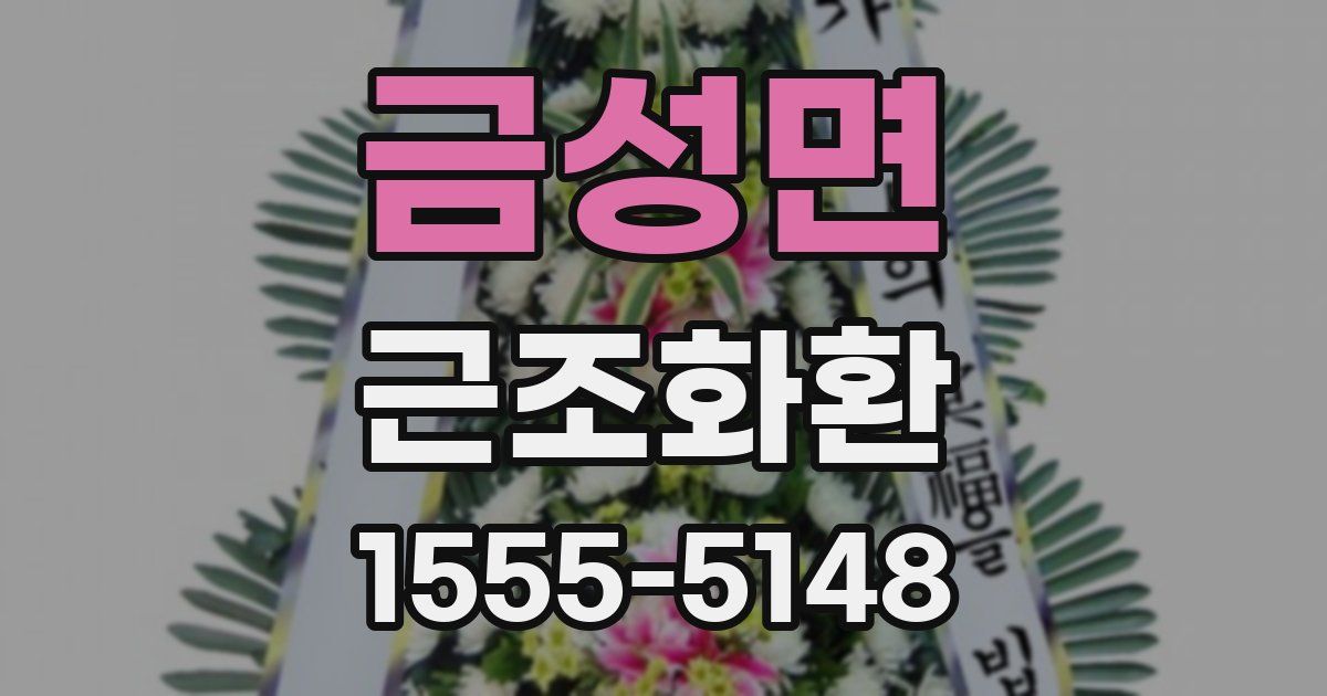 금성면 근조화환