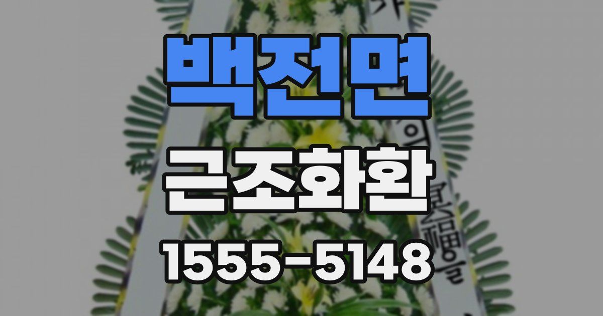 백전면 근조화환