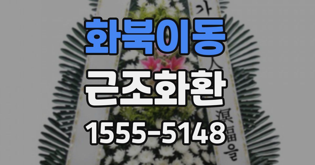 화북이동 근조화환