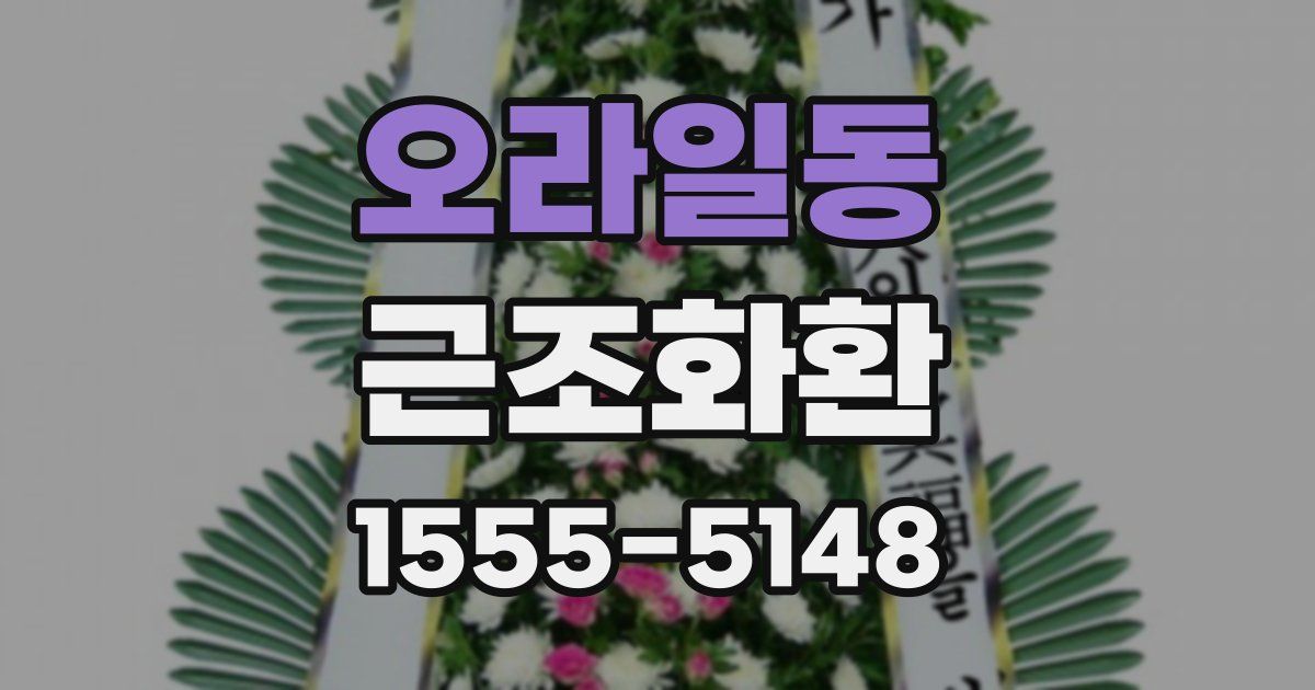 오라일동 근조화환