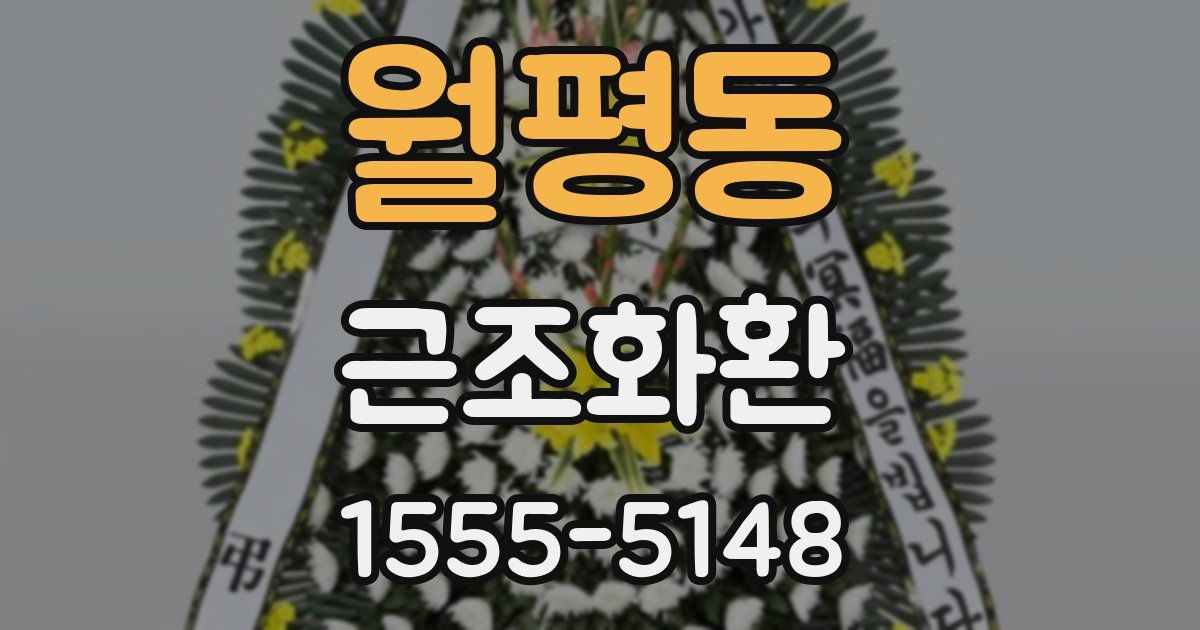 월평동 근조화환