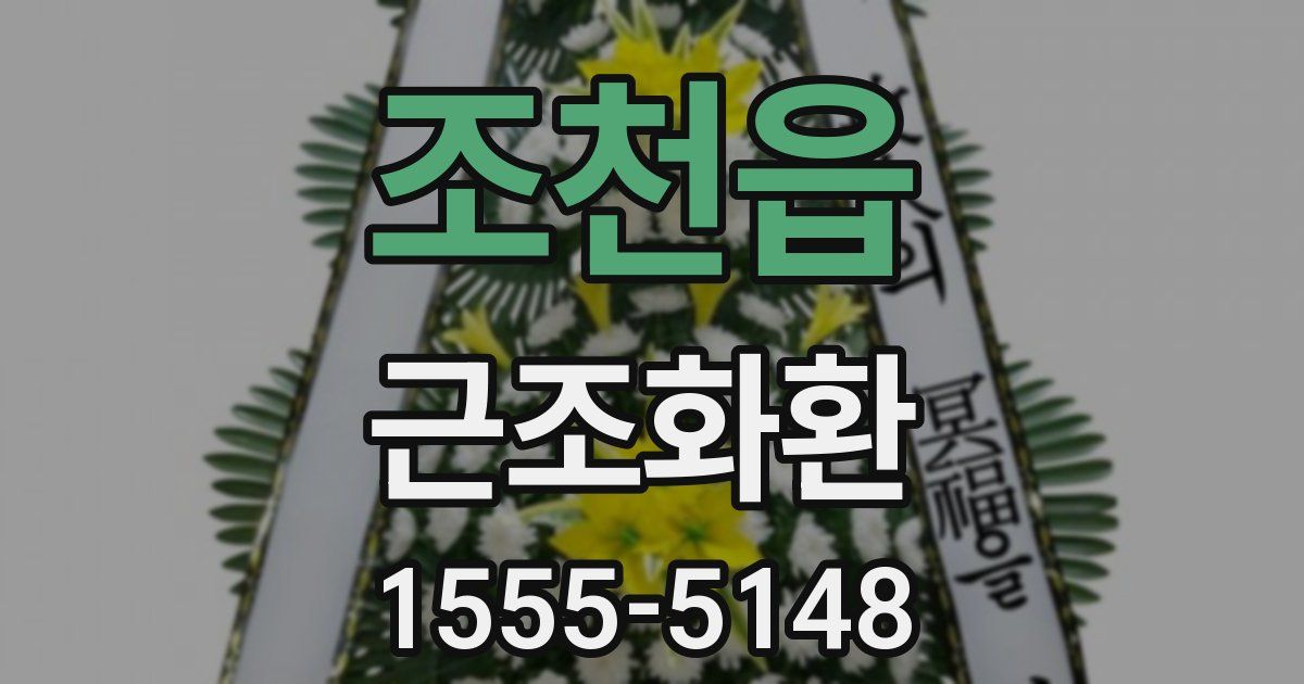 조천읍 근조화환