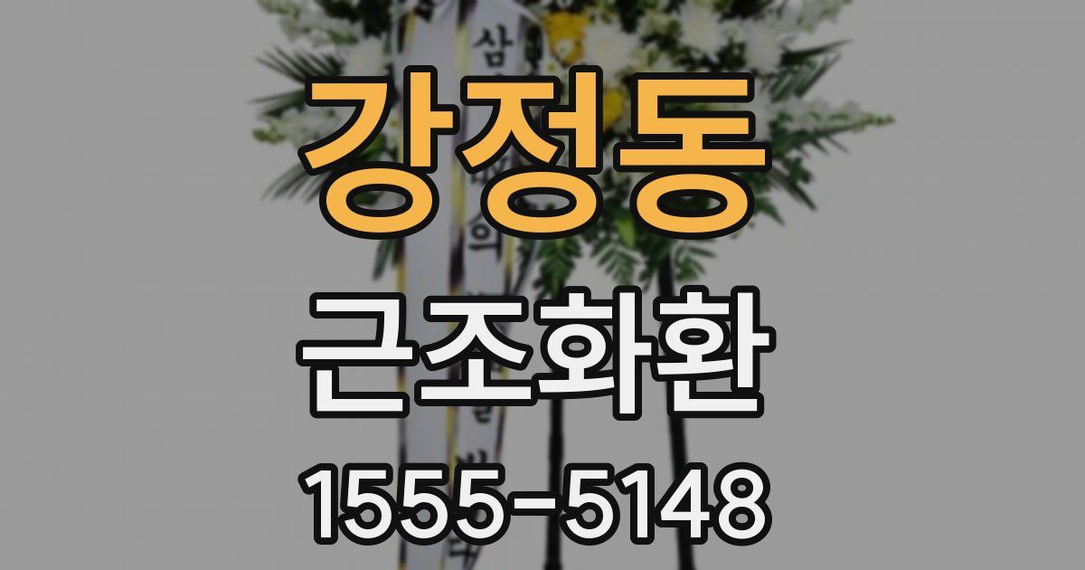 강정동 근조화환