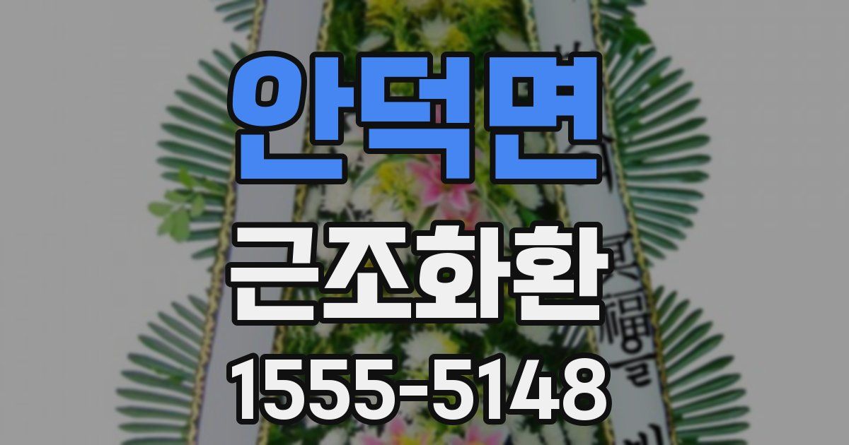 안덕면 근조화환