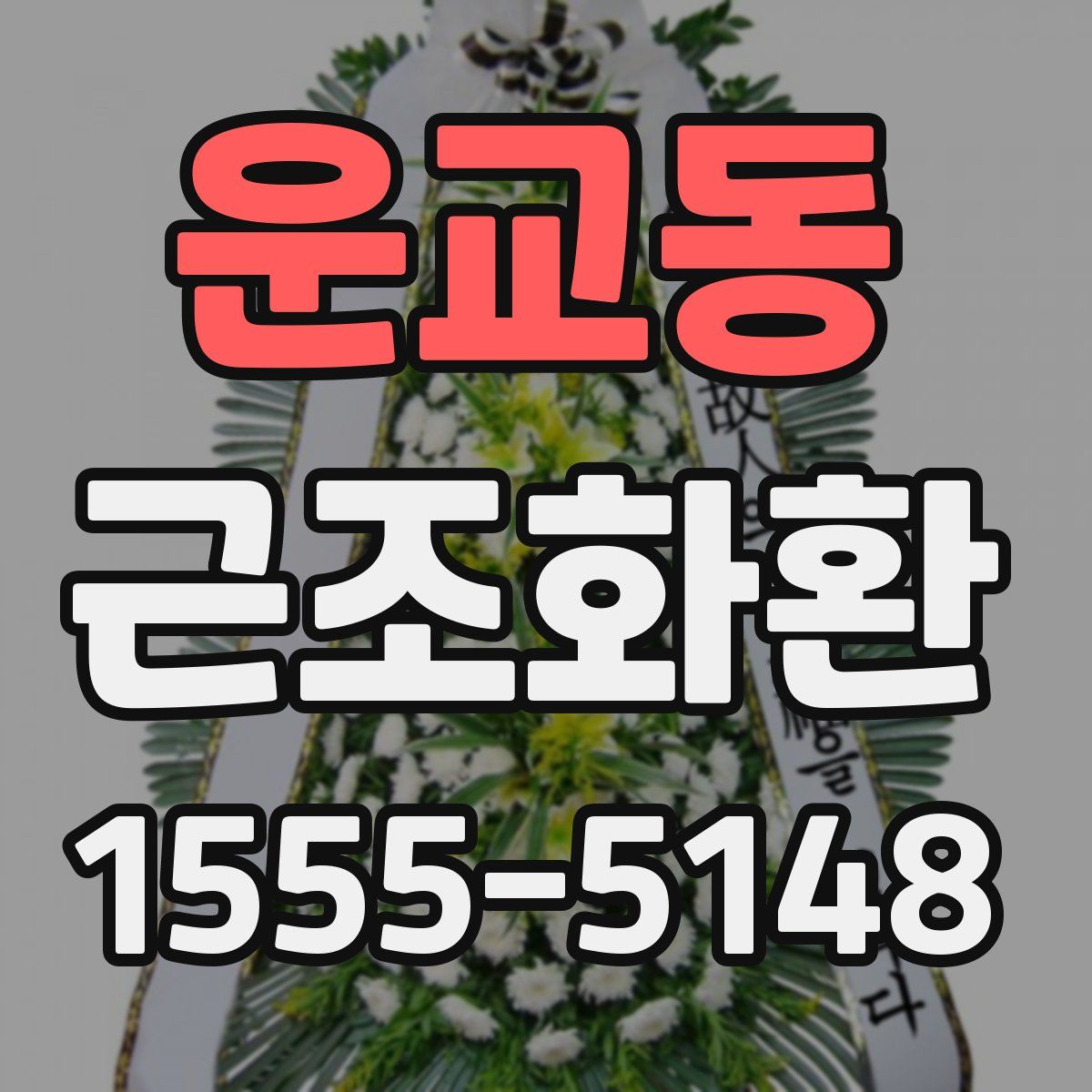 운교동 근조화환