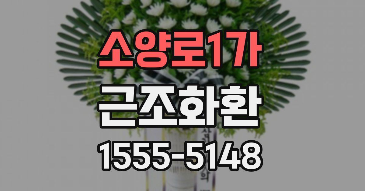 소양로1가 근조화환