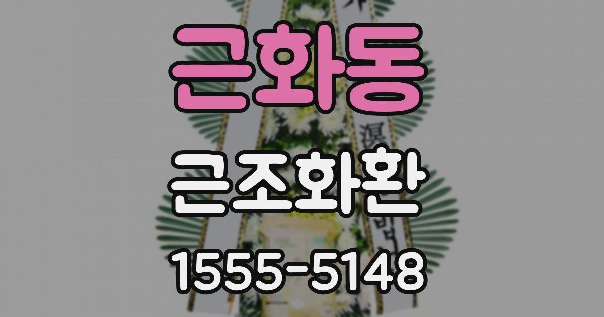 근화동 근조화환