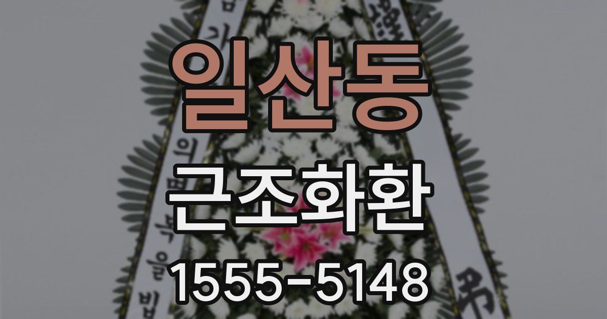 일산동 근조화환