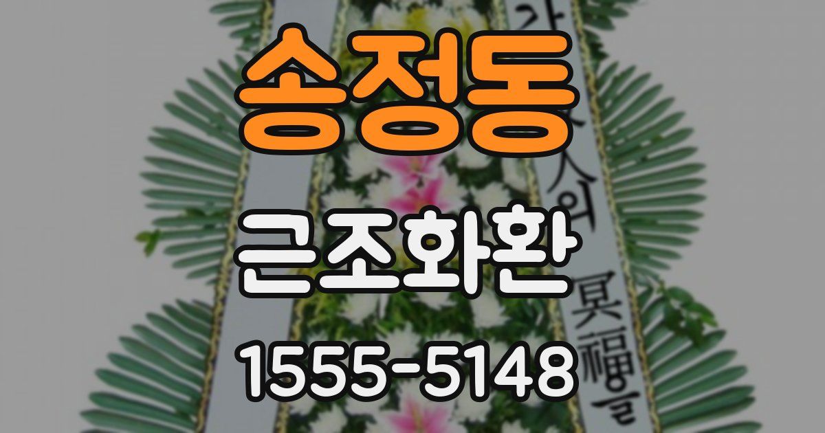 송정동 근조화환