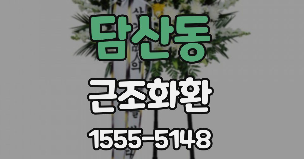 담산동 근조화환