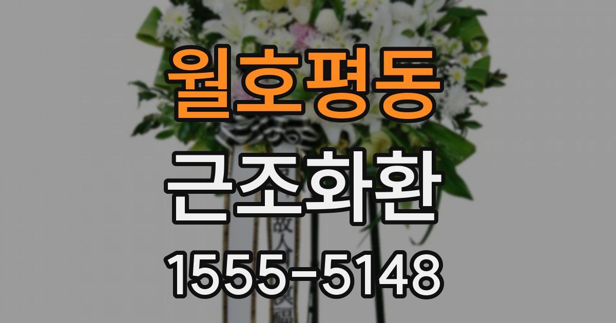 월호평동 근조화환