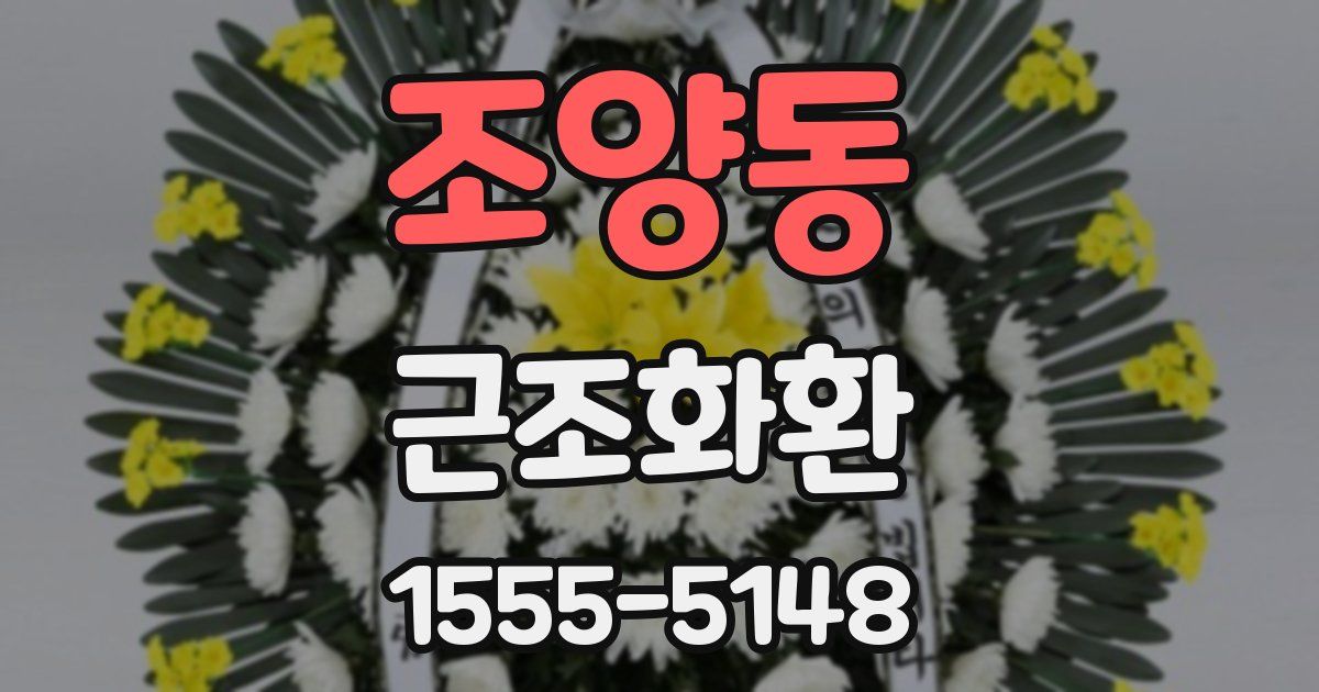 조양동 근조화환