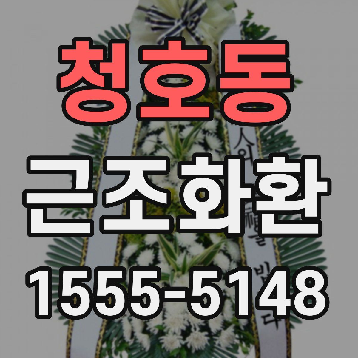 청호동 근조화환