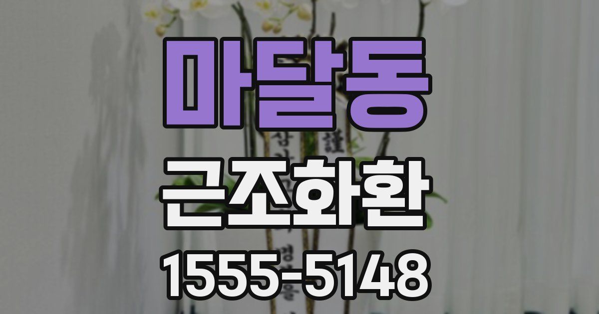 마달동 근조화환