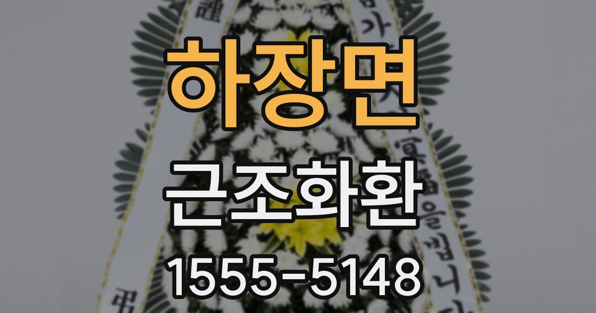 하장면 근조화환