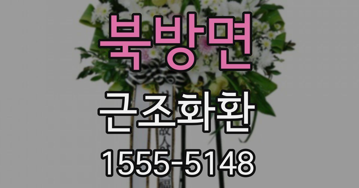 북방면 근조화환