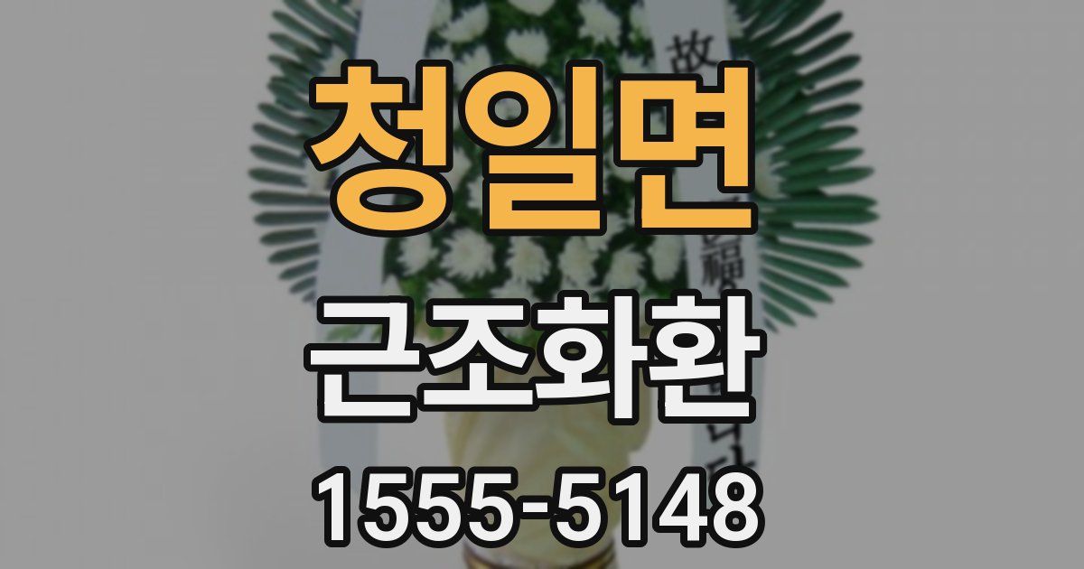 청일면 근조화환