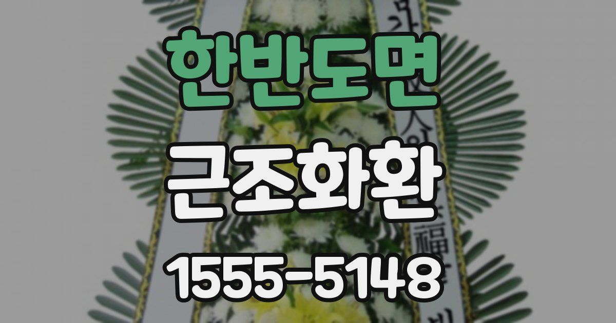 한반도면 근조화환