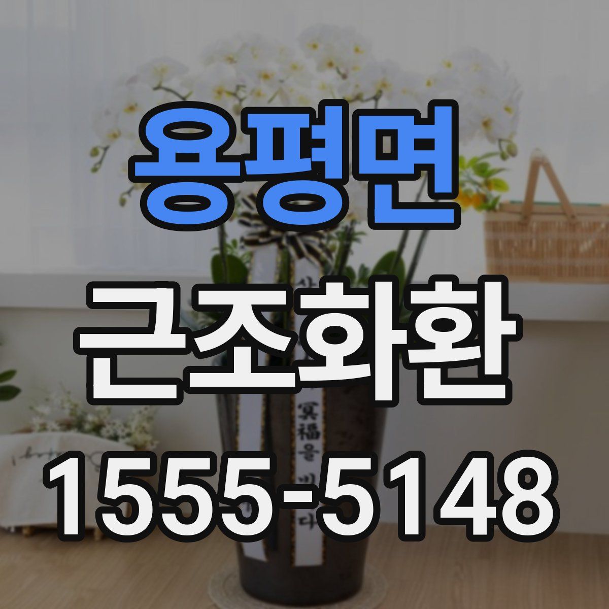 용평면 근조화환