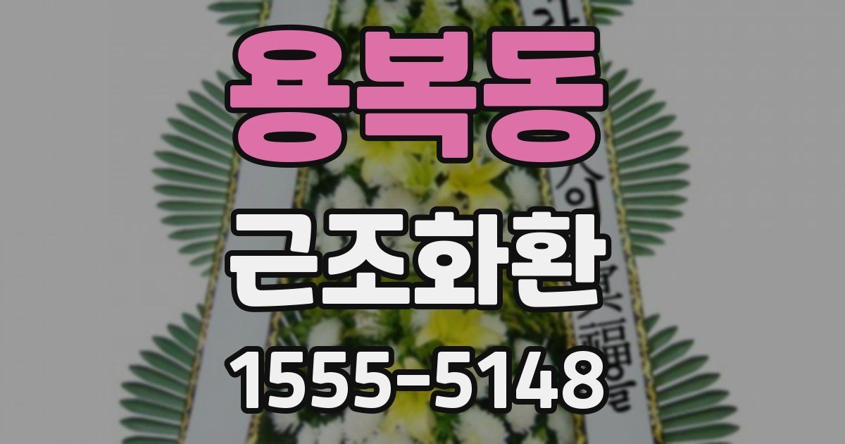 용복동 근조화환