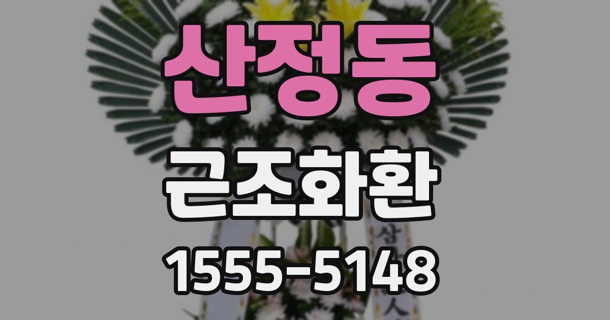 산정동 근조화환