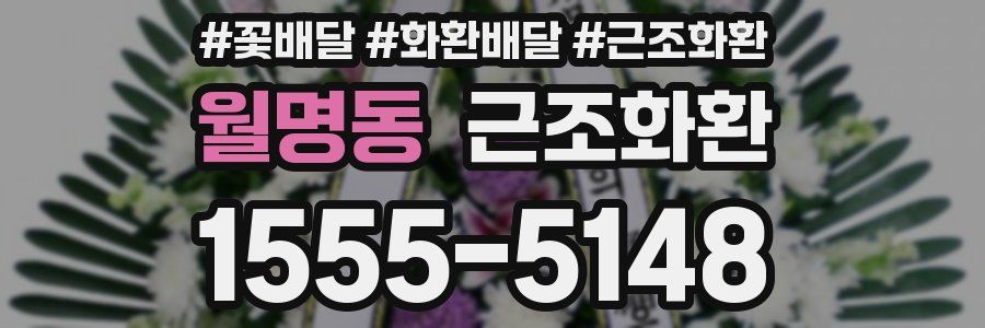 월명동 근조화환