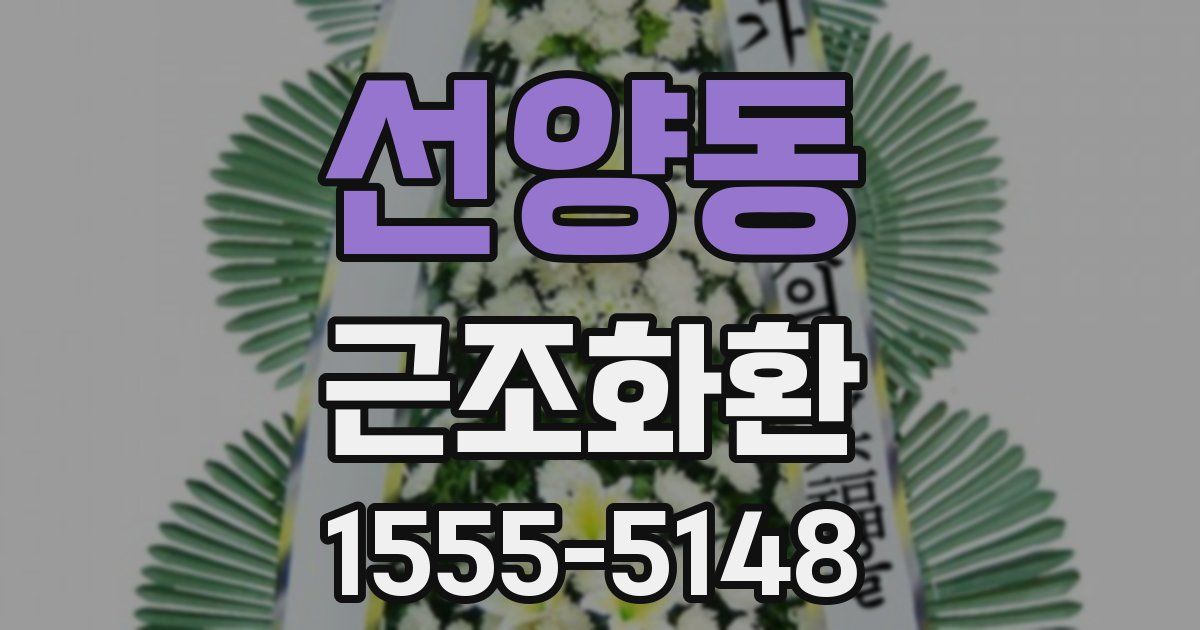 선양동 근조화환