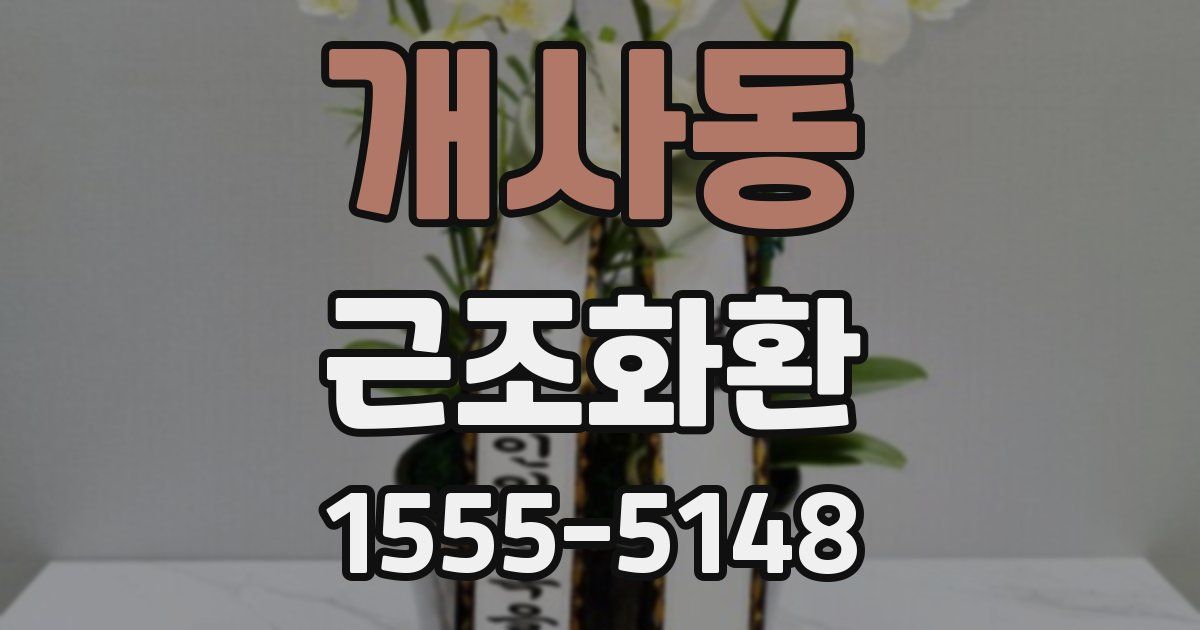 개사동 근조화환