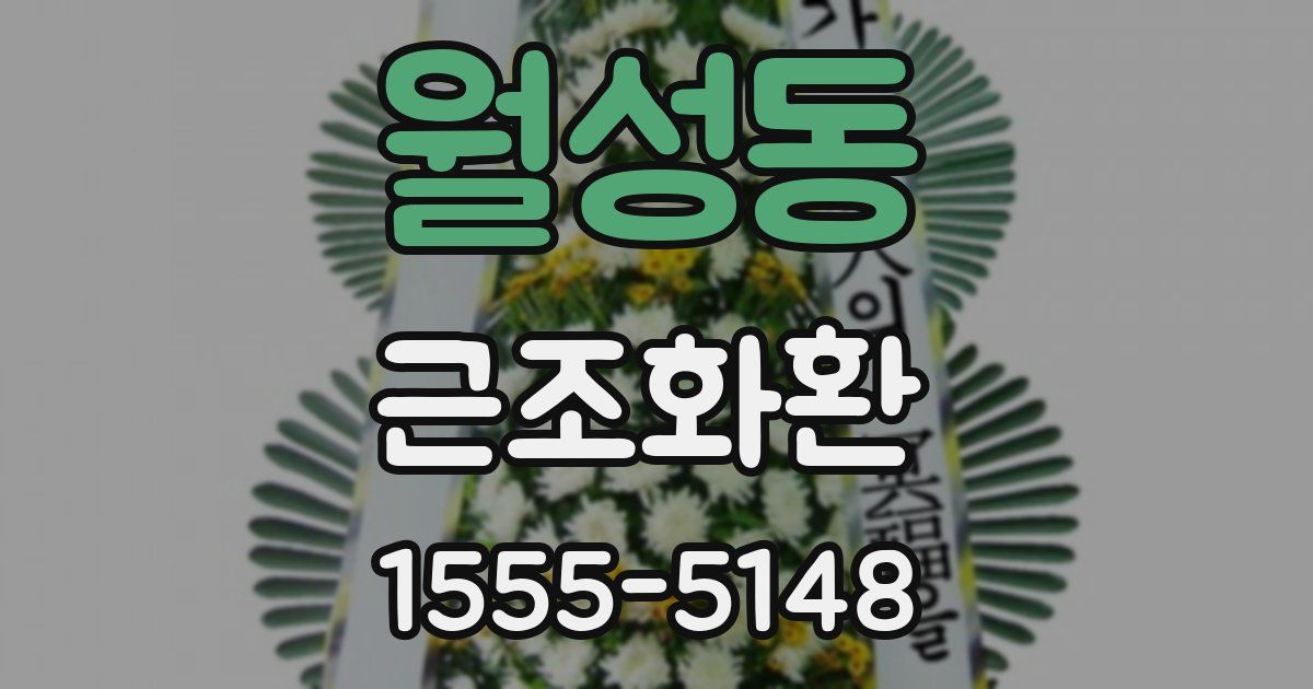 월성동 근조화환