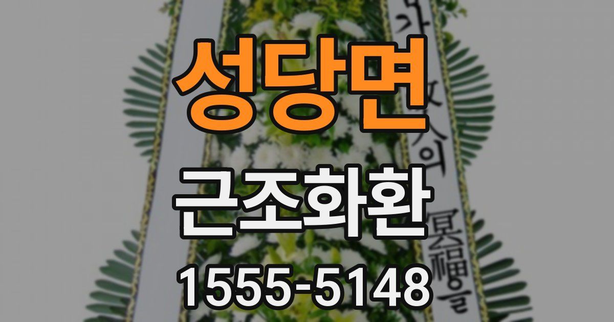 성당면 근조화환