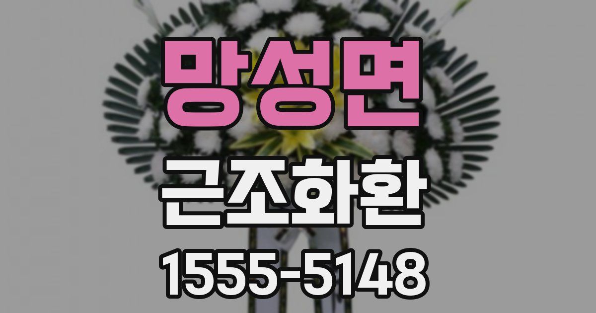 망성면 근조화환
