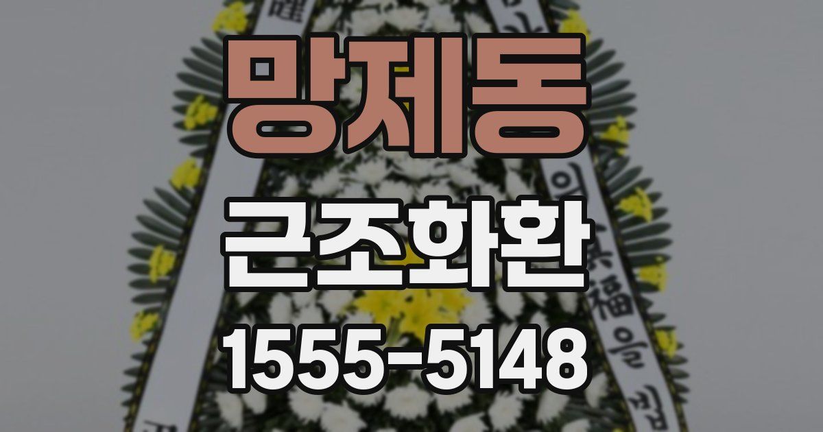 망제동 근조화환